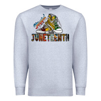 Heather Grey steppin into juneteenth Premium Sweatshirt - SublimationCraftShop
