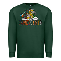 Sports Green steppin into juneteenth Premium Sweatshirt - SublimationCraftShop