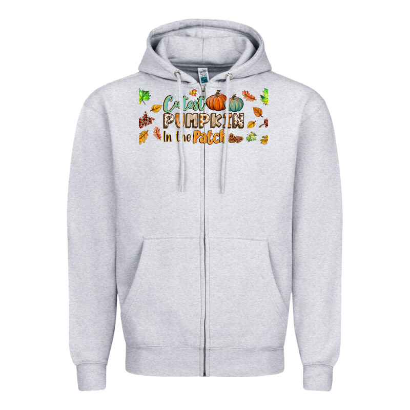 Cutest Pumpkin In The Patch Lebbey Glass Zipper Hoodie by BundleAndBundleShop | Teevron