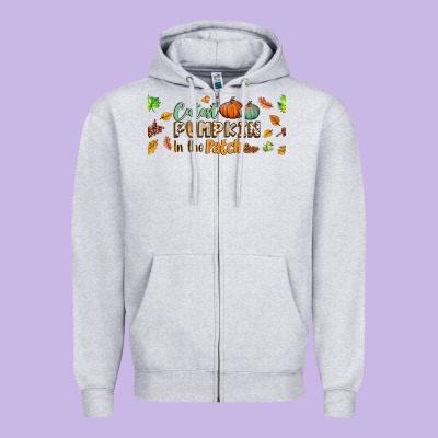 Cutest Pumpkin In The Patch Lebbey Glass Zipper Hoodie Designed By Bundleandbundleshop