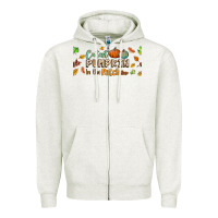 Oatmeal Heather cutest pumpkin in the patch lebbey glass Zipper Hoodie - BundleAndBundleShop