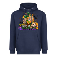Navy spooky horse Heavyweight Hoodie - CowhideDigitalArt