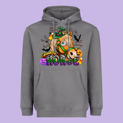 Spooky Horse Heavyweight Hoodie Designed By Cowhidedigitalart