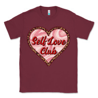 Burgundy self love club valentine's day Classic Tee - RanaPortraitStore