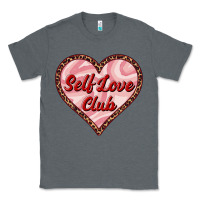 Charcoal Heather self love club valentine's day Classic Tee - RanaPortraitStore