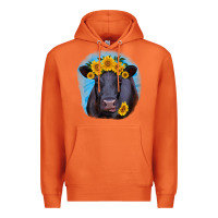 Carrot black angus with sunflower Premium Hoodie - RanaPortraitStore