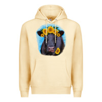 Pina Colada black angus with sunflower Premium Hoodie - RanaPortraitStore