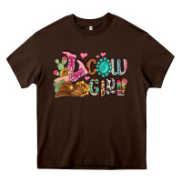 Chocolate Brown western cowgirl Heavy Core Tee - MaliasSmallBusiness