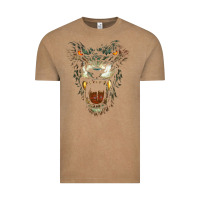 Vintage Coffee Werewolf Face Lycan Gothic Horror Occult Scary Halloween Vintage Tee - longCreatives