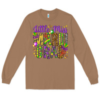 Toasted Coconut Little miss Mardi Gras Long Sleeve Tee - HowdyJamesFarm