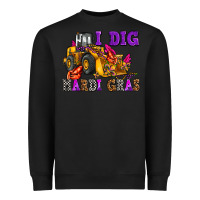 Black i dig mardi gras olivia Heavyweight Sweatshirt - OliviaCreatesArt