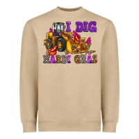 Mushroom i dig mardi gras olivia Heavyweight Sweatshirt - OliviaCreatesArt