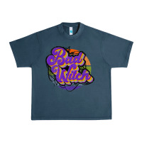 Midnight Navy bad witch Urban Heavy Tee - JahusDesignShop