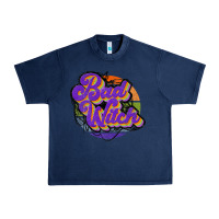 Navy bad witch Urban Heavy Tee - JahusDesignShop