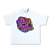 White bad witch Urban Heavy Tee - JahusDesignShop