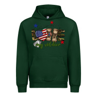 Forest Green Love My Soldier Urban Hoodie - BarkalooDesign