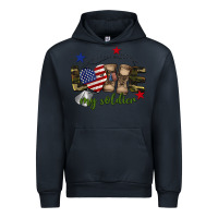 Navy Love My Soldier Urban Hoodie - BarkalooDesign