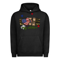 Pigment Black Love My Soldier Urban Hoodie - BarkalooDesign