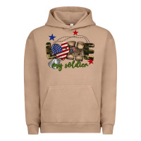 Pigment Burro Love My Soldier Urban Hoodie - BarkalooDesign