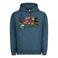 Pigment Midnight Navy Love My Soldier Urban Hoodie - BarkalooDesign