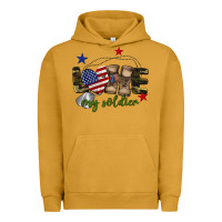 Pigment Peanut Butter Love My Soldier Urban Hoodie - BarkalooDesign