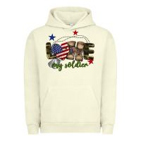 Pigment Pistachio Love My Soldier Urban Hoodie - BarkalooDesign