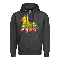 Charcoal Heather pinata Zipper Hoodie - FaDigitalArtStudio