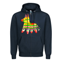 Navy pinata Zipper Hoodie - FaDigitalArtStudio