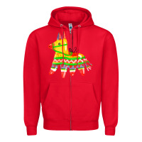 Red pinata Zipper Hoodie - FaDigitalArtStudio