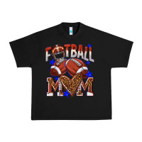 Black American Football Mom Urban Heavy Tee - NancyCooperArtShop