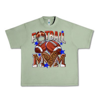 Oil Green American Football Mom Urban Heavy Tee - NancyCooperArtShop