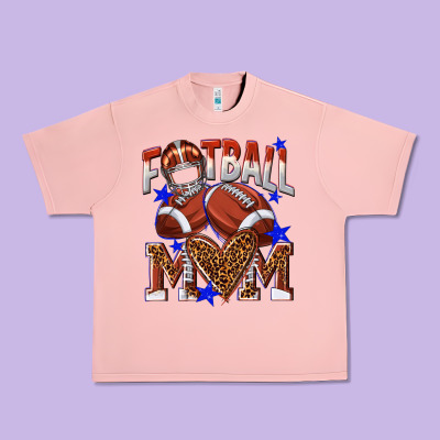 American Football Mom Urban Heavy Tee Designed By Nancycooperartshop