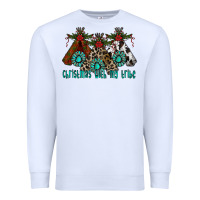 White Christmas With Tribe Premium Sweatshirt - CowhideDigitalArt
