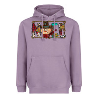 Lavender noel snowman christmas Heavyweight Hoodie - CowhideDigitalArt