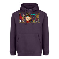 Plum noel snowman christmas Heavyweight Hoodie - CowhideDigitalArt