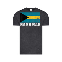 Vintage Black Bahamas Flag Country Men Women Kids Christmas Gift Family Vintage Tee - longCreatives