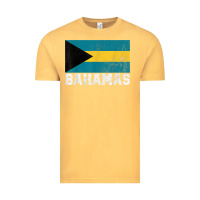 Vintage Mustard Bahamas Flag Country Men Women Kids Christmas Gift Family Vintage Tee - longCreatives