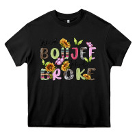 Black kinda boujee kinda broke Heavy Core Tee - MaliasSmallBusiness
