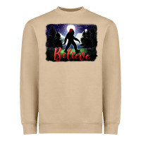 Mushroom bigfoot believe christmas Heavyweight Sweatshirt - FaDigitalArtStudio
