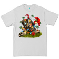 Dove Grey Christmas soldier veteran boots Premium Tee - MaliasSmallBusiness