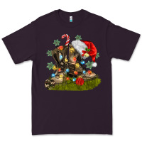 Plum Christmas soldier veteran boots Premium Tee - MaliasSmallBusiness