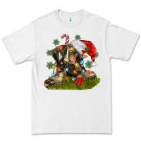 White Christmas soldier veteran boots Premium Tee - MaliasSmallBusiness