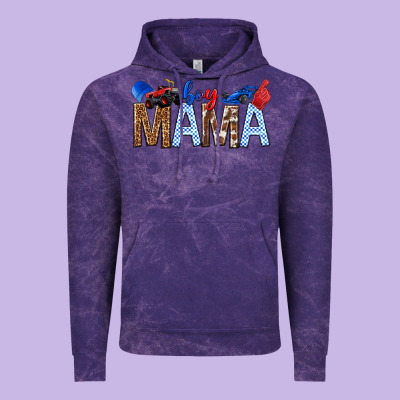 Boy Mama Vintage Hoodie Designed By Texasbilliewilder