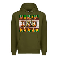 Army Green Football Dad Tumbler Premium Hoodie - BundleAndBundleShop