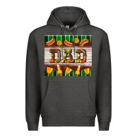 Charcoal Heather Football Dad Tumbler Premium Hoodie - BundleAndBundleShop