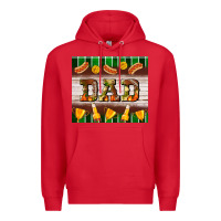 Red Football Dad Tumbler Premium Hoodie - BundleAndBundleShop