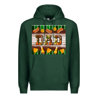 Sports Green Football Dad Tumbler Premium Hoodie - BundleAndBundleShop
