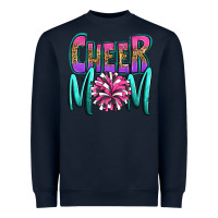 Navy cheer mom Heavyweight Sweatshirt - OliviaCreatesArt