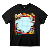 Black school your text here Heavy Core Tee - NancyCooperArtShop