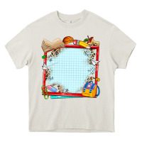 Cream school your text here Heavy Core Tee - NancyCooperArtShop